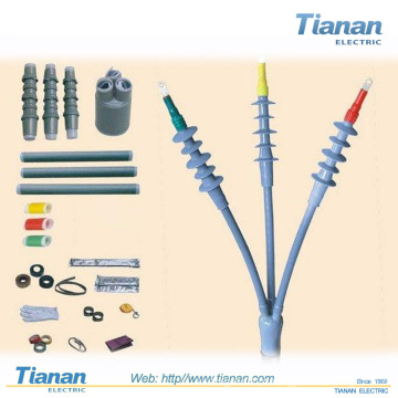 35kv Heat Shrink Terminal interno / reta através da caixa comum para 11 kV, 400mm 2, XLPE, HOT Shrinkable Terminal Kit